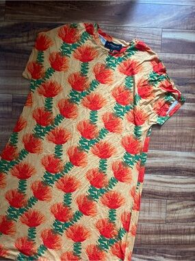 Lexbreezy ʻōhiʻa lehua Dress in Yellow & Orange